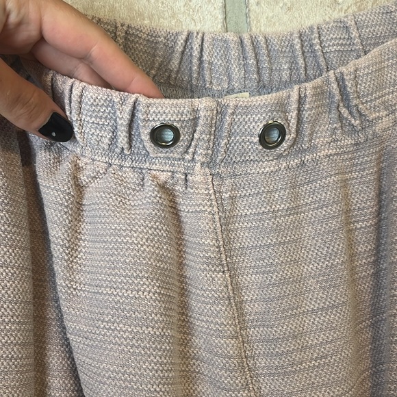 Free People Knit Ribbed Flow Pants- Size L - Picture 3 of 7